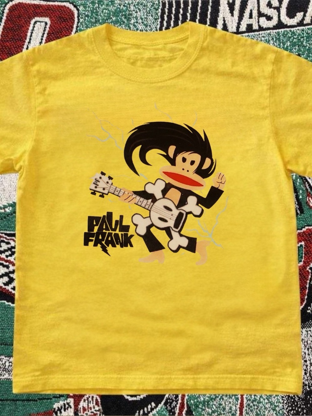 Gildan Daisy Paul Frank Playing Skull Guitar Graphic Tee